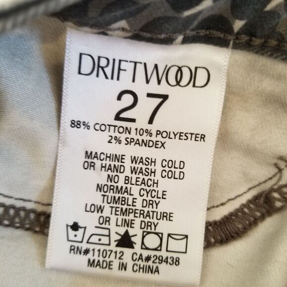 Driftwood Jeans Jackie‎ Cheetah Animal Print Skinny Raw Hem Womens Size 27 - Picture 6 of 10